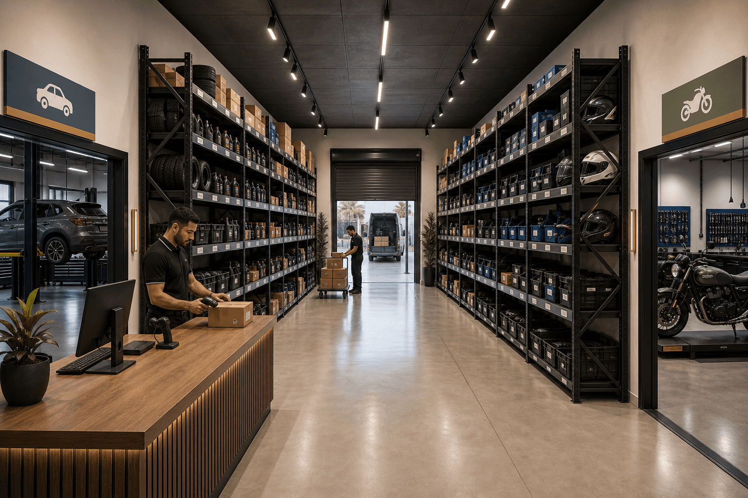 Magasin de pièces d'origine