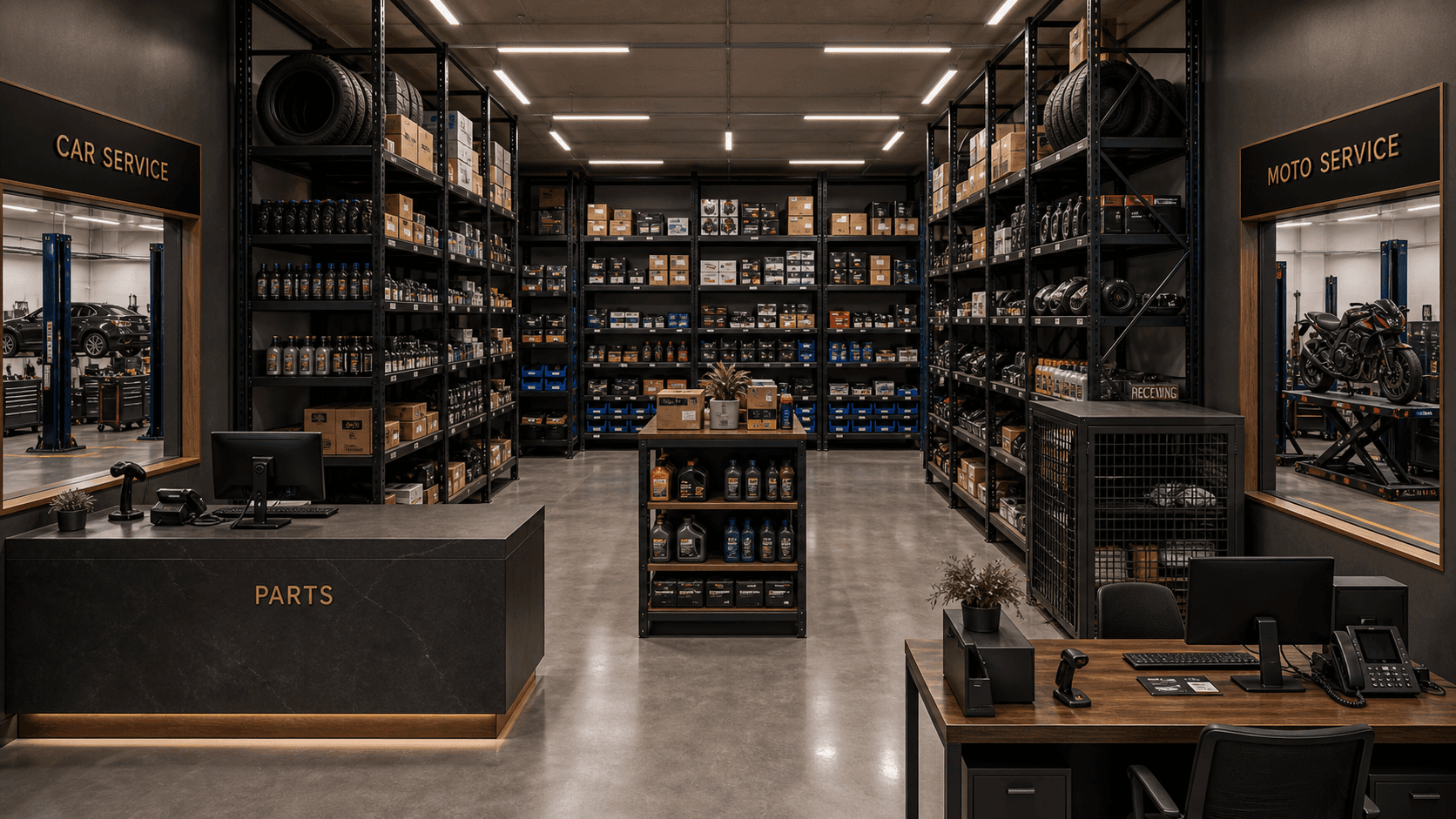 Magasin de pièces d'origine