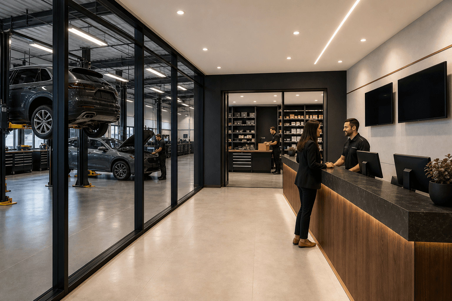 Réception après-vente automobile