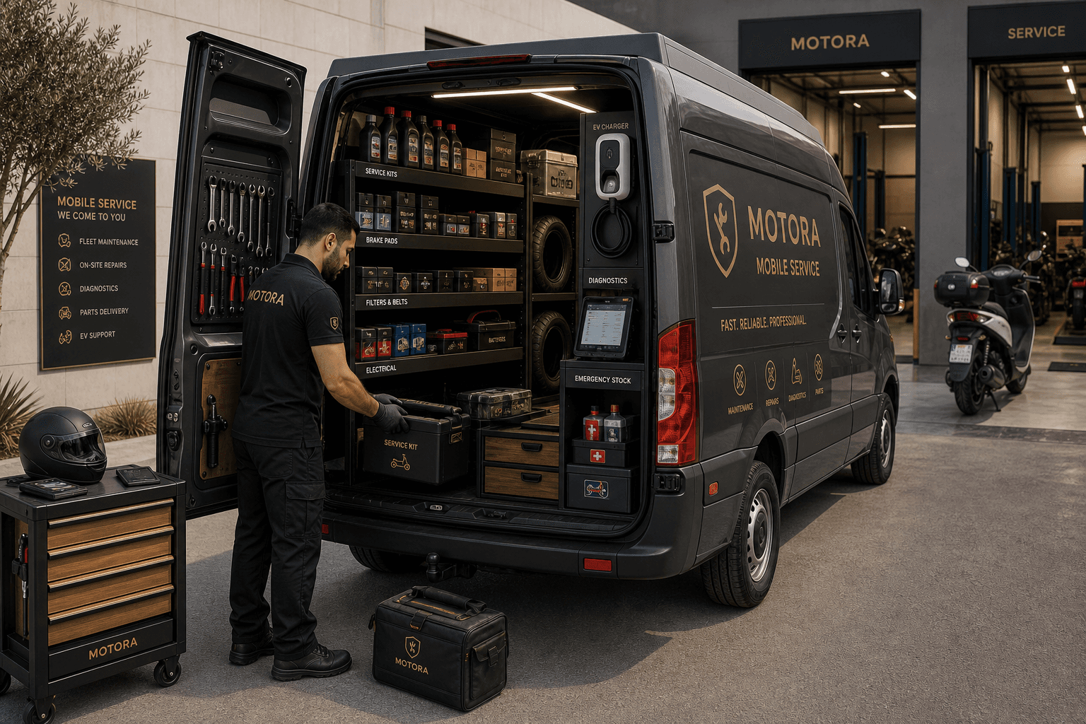 Stock embarqué — service mobile