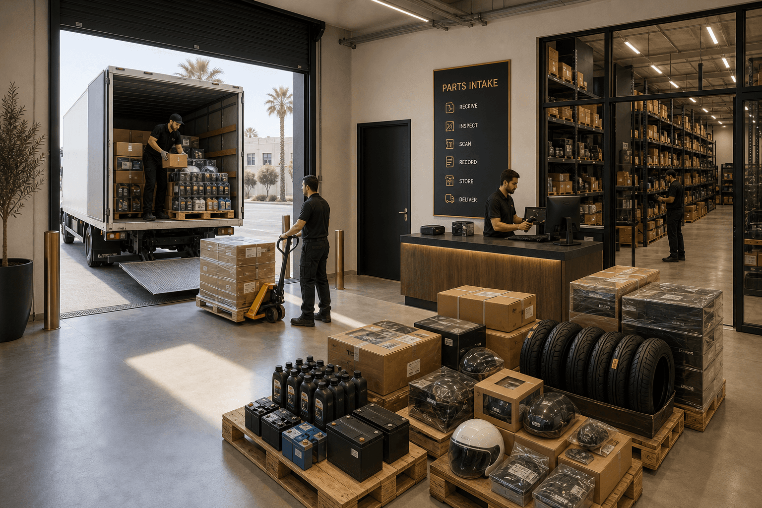 Réception des arrivages